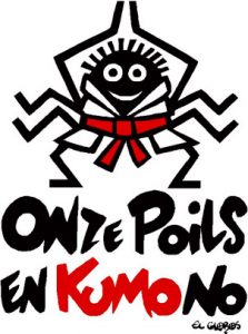 Logo judo-club, onze poils en kimono