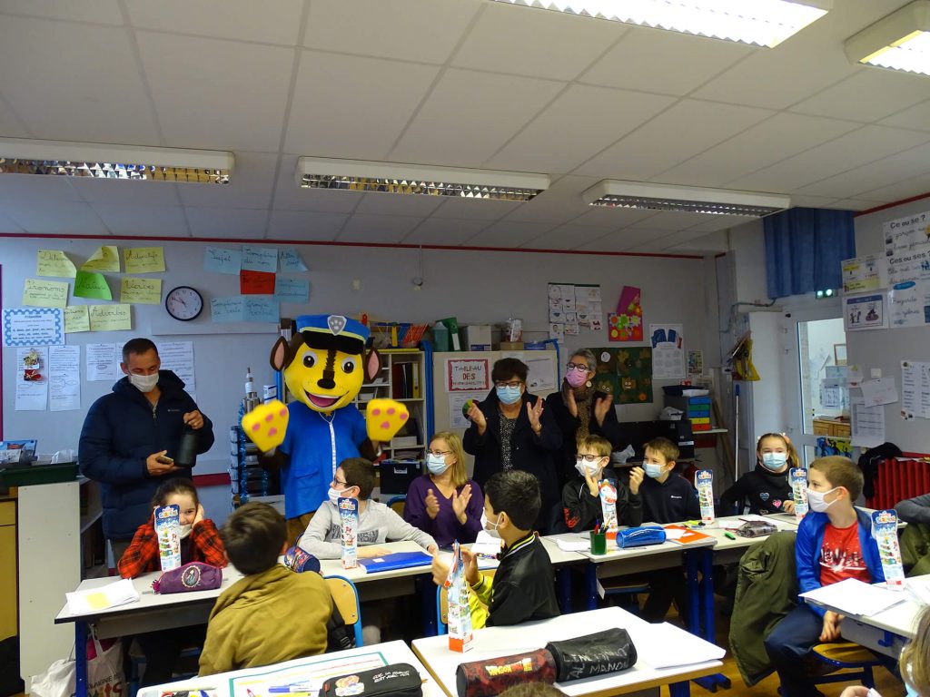 la Pat'Patrouille avec les élèves de Plouénan