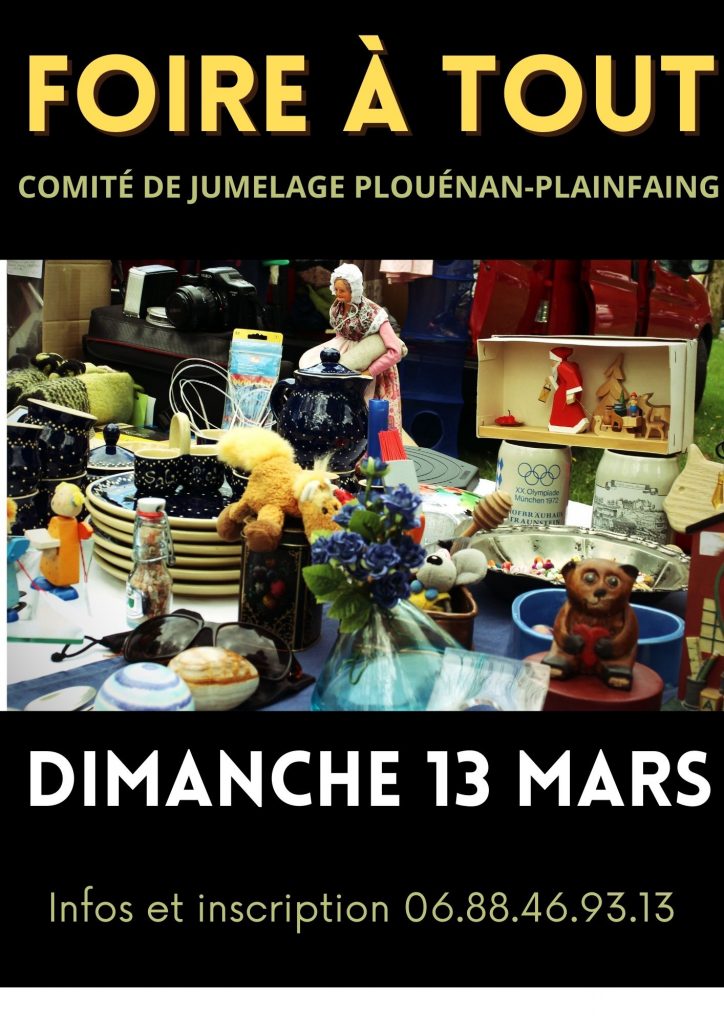 Affiche Foire à tout 13 mars