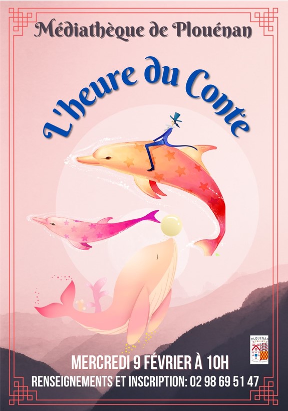 médiathèque affiche heure du Conte février