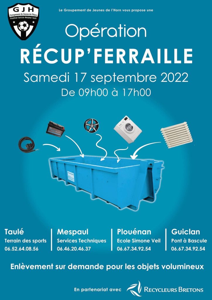 Opération Récvup'ferraille 17 septembre 2022 Plouénan