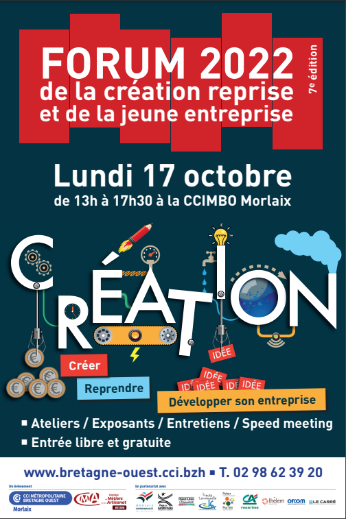 Forum de la création reprise de la jeune entreprise lundi 17 octobre